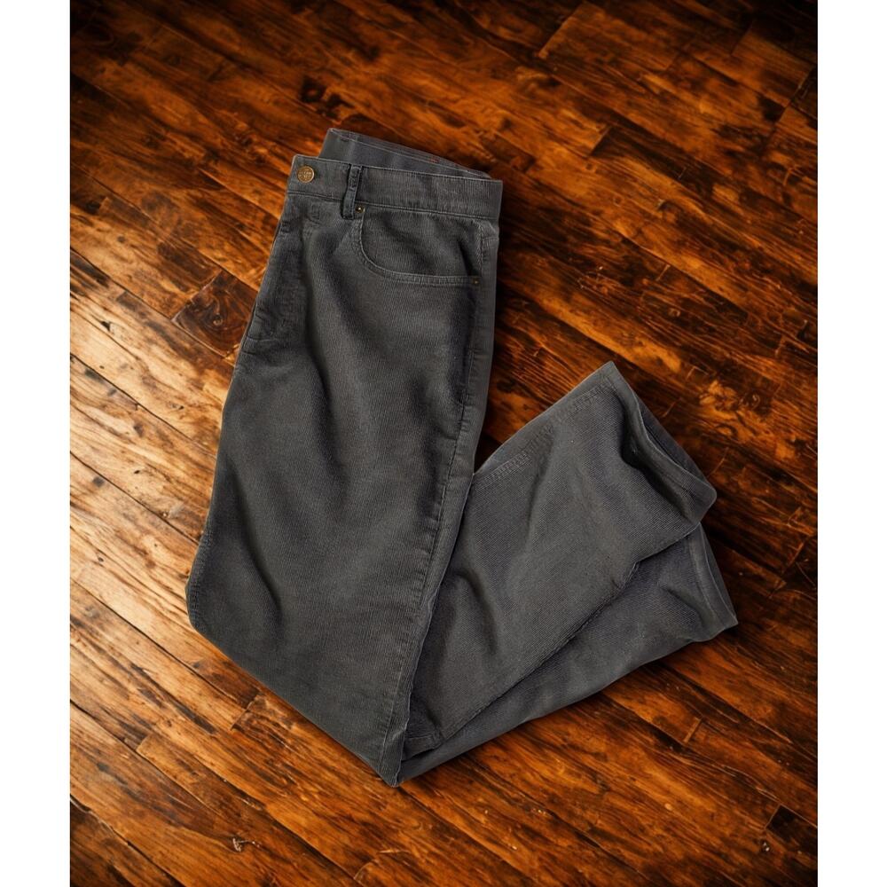 Marine Layer Terry Cord 5 Pocket Pant Slim Straight 30x32 Washed Black (Flaw)